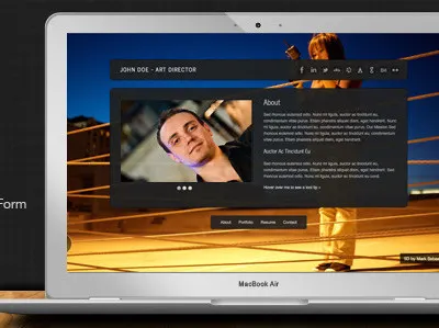 SlideShow - Stylish Online vCard Html Template html template themeforest vcard web design