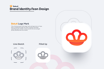 Bekuti AppIcon 2022 app bakery crypto figma food icon illustration mansoorgull money product sale sketch ui ux wireframe