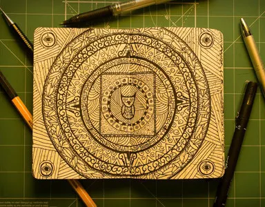 #Moleskinedaily_3 doodle illustration mandala moleskine