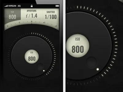 Camera Remote App camera dial dslr interface knob realistic remote texture ui wheel