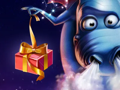 Merry Christmas and Happy NY! artua dragon egor illustration merry christmas