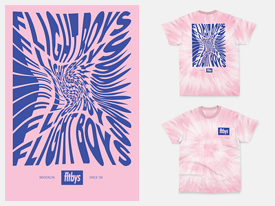 FLTBYS - T-shirt Design (Pink Dye) clothing collection flybys illustration kota the friend pink skate