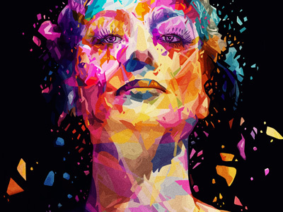 Joan abstract alessandro pautasso colors crawford illustration joan kaneda kaneda99 portrait