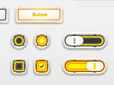 Ceramics button future switch ui