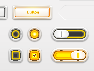 Ceramics button future switch ui