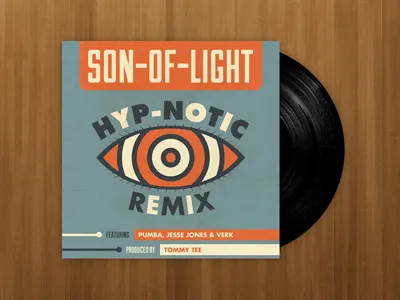 Son-of-Light "Hyp-Notic Remix" Cover Art album art album cover cover art duke futura growcase jesse jones loudmouf choir pumba record son of light son of light tee prod tee productions tommy tee verk