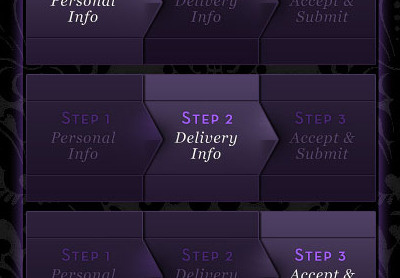 Progress Indicator indicator progress purple ui web design