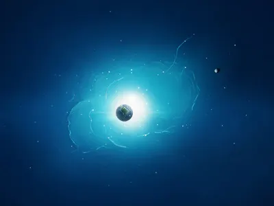 Silent Evolution Wallpaper art blue color comet darkness deep earth evolution freebie galaxy jan losert nebula pack paint photomanipulation planet planets preview silent space space art speed star stars wallpaper