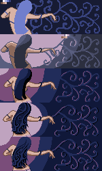 8 Color Belly Dancer Phases belly dance illustration pixel art
