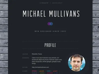 CV design arvil cv design pt sans resume wood