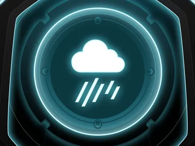 Weather Checker 5 iphone tron ui weather