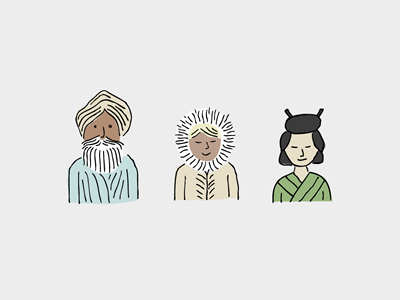 Diversicons hand drawn illustrations pure charity