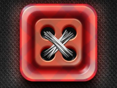 Cute Button button cloth icon ios ipad iphone