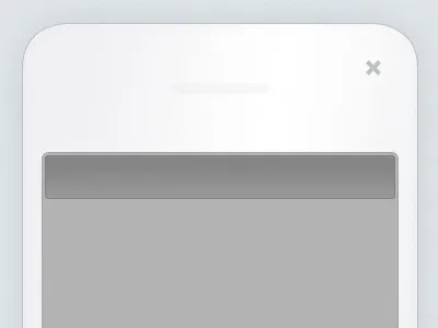 Preview frame for mobile content gradient mobile phone soft