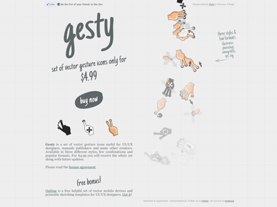 Gesty gestures icons