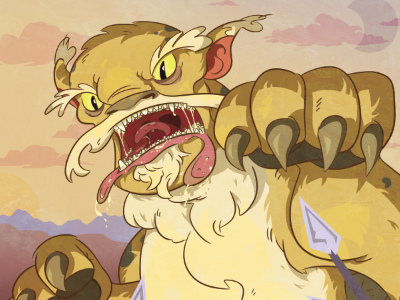Manticore illustration monster
