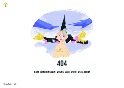 Custom 404 Page for Wake Forest University 404 page branding design illustration procreate product illustration university