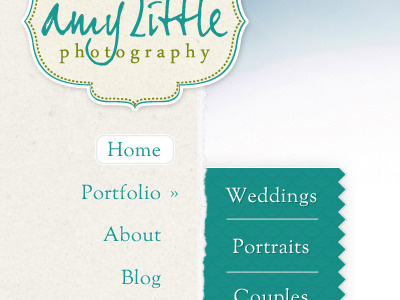 Amy Little Photography Home Page Layout ui ui design website design