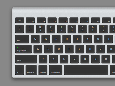Dark Apple Keyboard in CSS apple css css3 keyboard