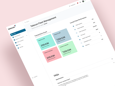 Fleet Management Platform | Dashboard Design admin panel dashboard design fleet management ui ux design website design