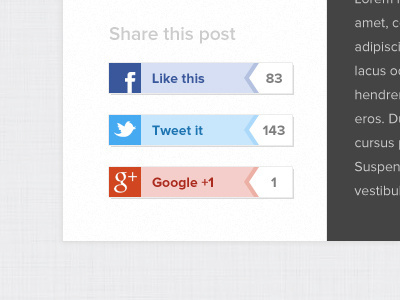 Sharing Buttons buttons share