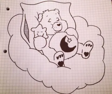 Sharpie Care Bear carebear sharpie sketch sketchpad