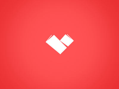 Paperheart (Less Minimal) free freebie heart icon love minimal origami paper red valentine white