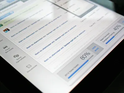 Stats (iPad UX/UI) app application buttons dropdown interface ios ipad ipad app minimalist stats tabs