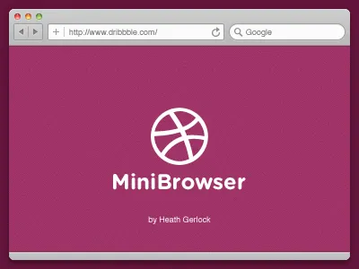 Mini Browser attachment browser download free freebie interface layers mini browser psd resource template tool ui user interface