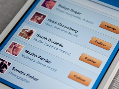Search profile interface find follow ios iphone profile search ui user