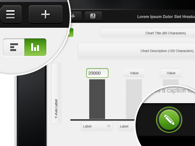 Ipad App WIP chart deck image ipad table ui