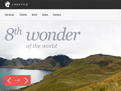 Template Design - Lifestyle clean corporate homepage template website