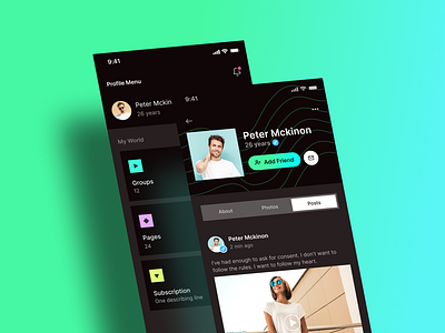 Dating Platform | Dark Mode dark mode dashboard design design ios app mobile app ui ui ux design web app website design