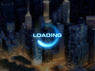 Marvel Loader blue circle glow load loader loading rotate spin spinner tail