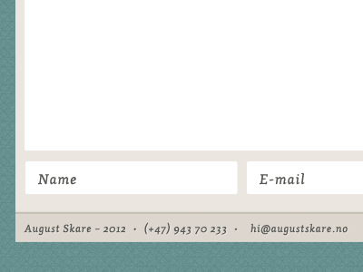 Contact contact form green portfolio