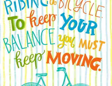Einstein Bike Quote by Angela Southern on Dribbble