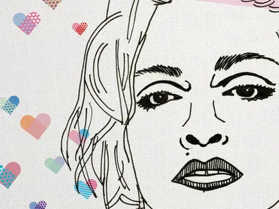Madonna illustration madonna music