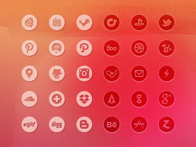 Basic Social Icon Set icon iconset media social