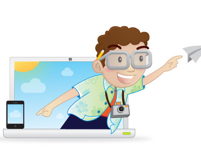 Travel in Seven Developer Page api app character developer page illustration illustrator seven travel ui vector