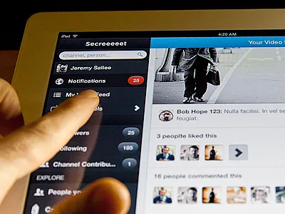ipad test 1 clean ipad social ui ux