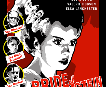 Universal Monsters: The Bride of Frankenstein advertising horror monsters portraits posters retro