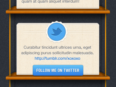 Tumblr Theme Shelf / Shelves blog blue button card interface rope shelf shelves tumblr twitter ui website yellow