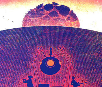 Screen Printed Poster for Adult Swim Art Show 1988 adult art gallery show swim