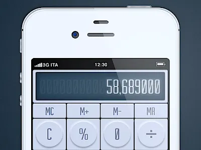 Calculator OP-1 buttons calculator fireworks iphone ui