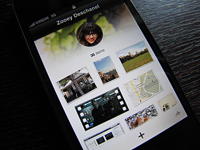 Secret iPhone UI Picture app avatar bar circle image iphone item movie photo picture round tab ui video