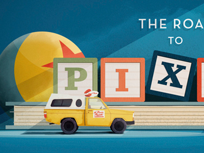 The Road To Pixar 01 colin hesterly fun time illustration pixar toy story