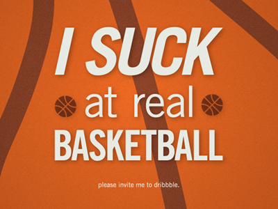 I suck typography