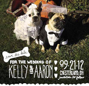 Save the Date custom invitation hand drawn type save the date typography wedding