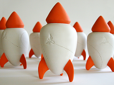 Rocket porcelain rocket rudy