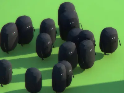 99 frames // The ride (early characters) 3d 99frames animation cg character frame